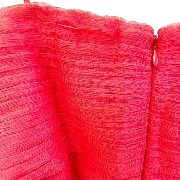 J. CREW COLLECTION NWT Silk Strapless Party Dress Size 2 in Coral Pink - Picture 14 of 16